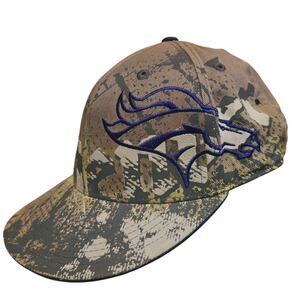 Denver Bronocs 210 fitted ball cap size 7 1/4 damaged